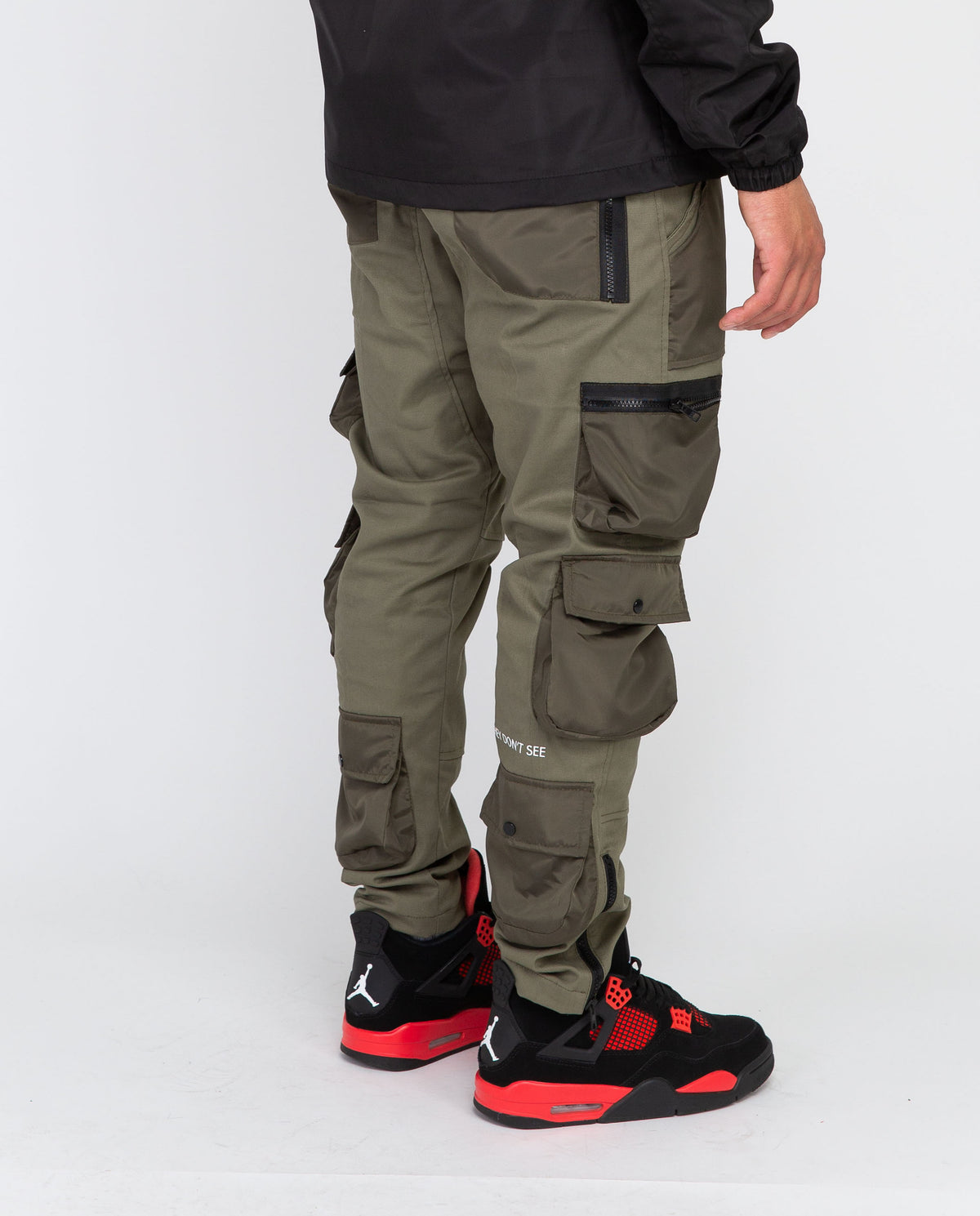 Cargo Pants (Olive green) | Stealth London