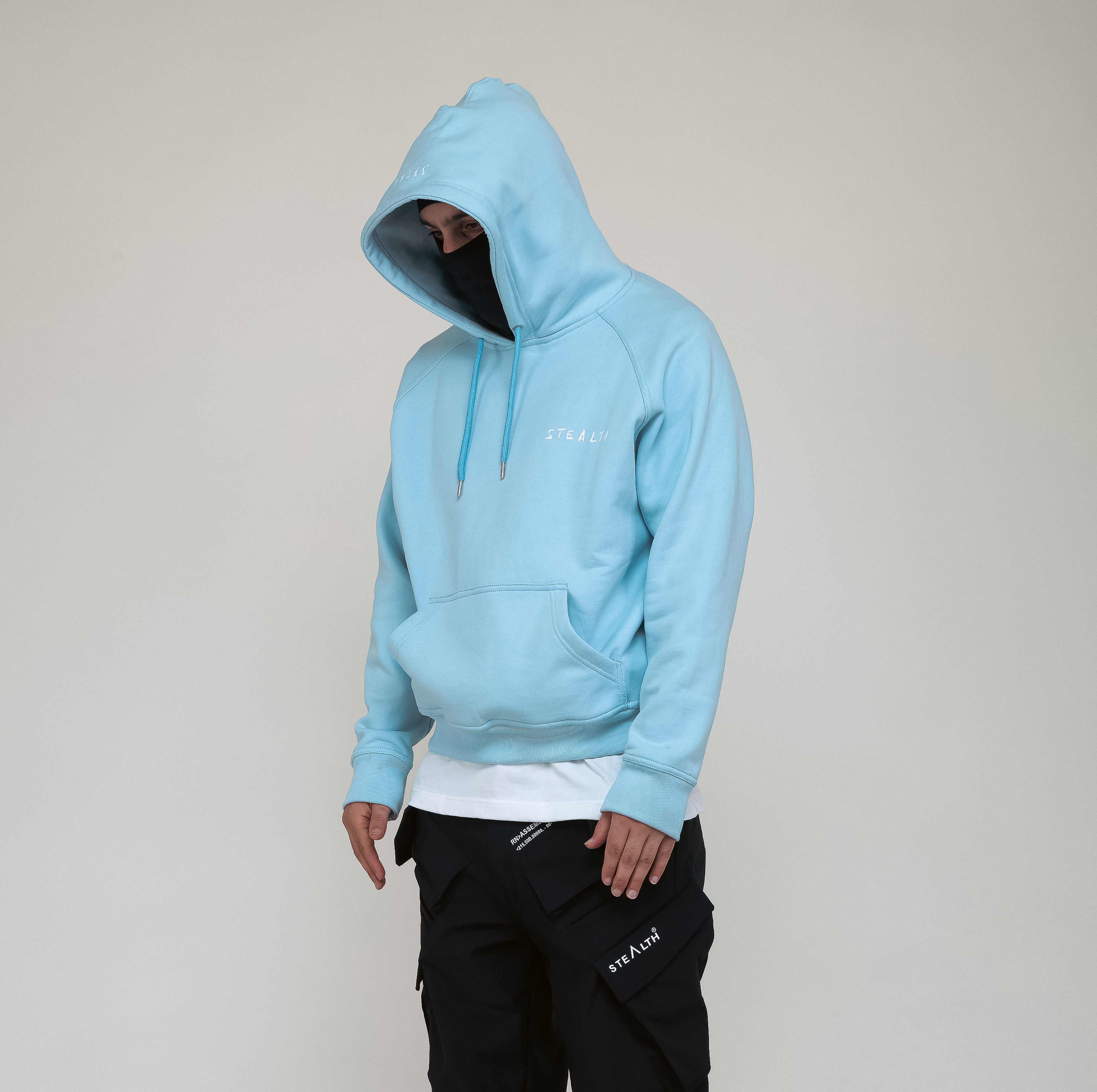 They don't see heavy weight Hoody (Sky Blue) & Tee Shirt