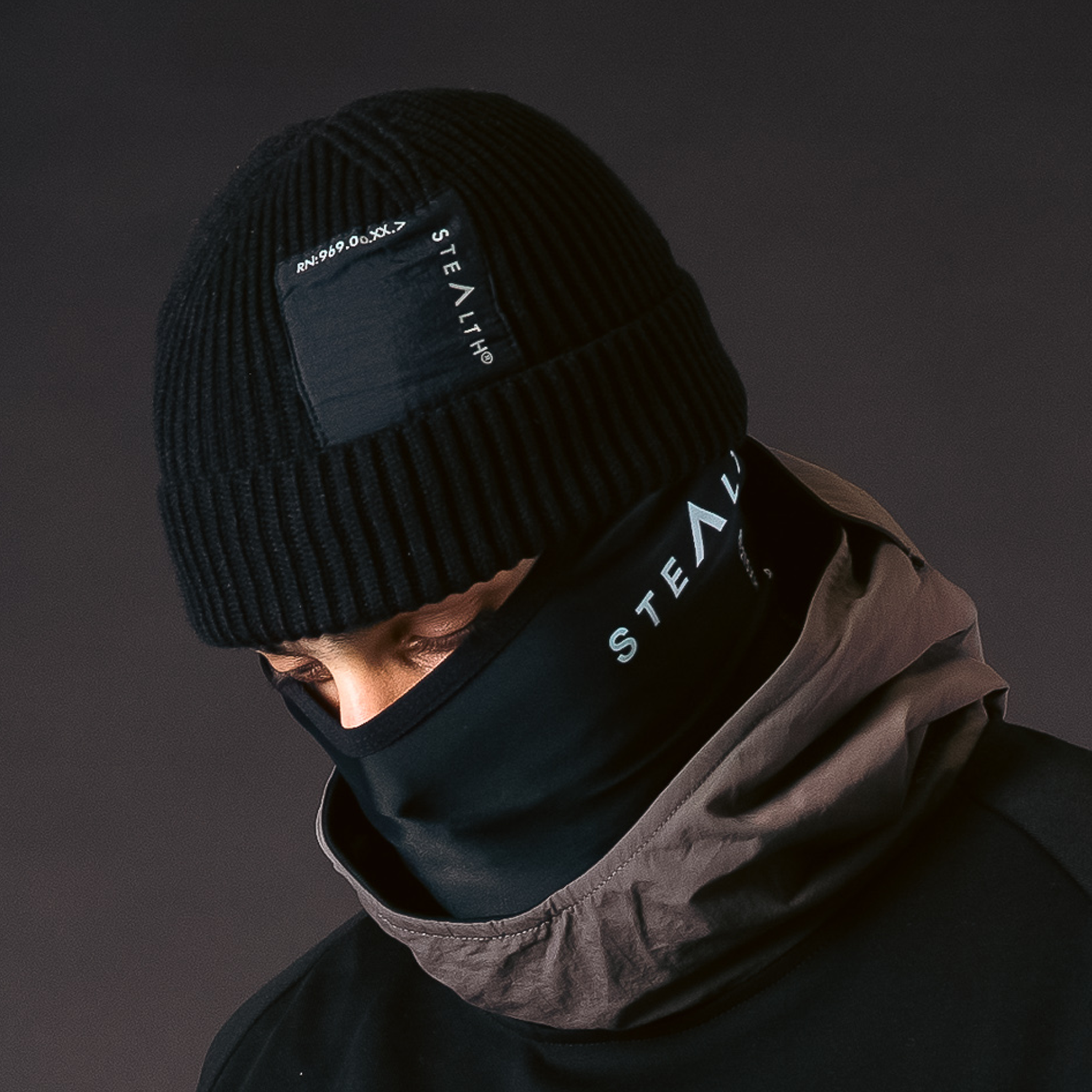 Patch Tech Beanie Black