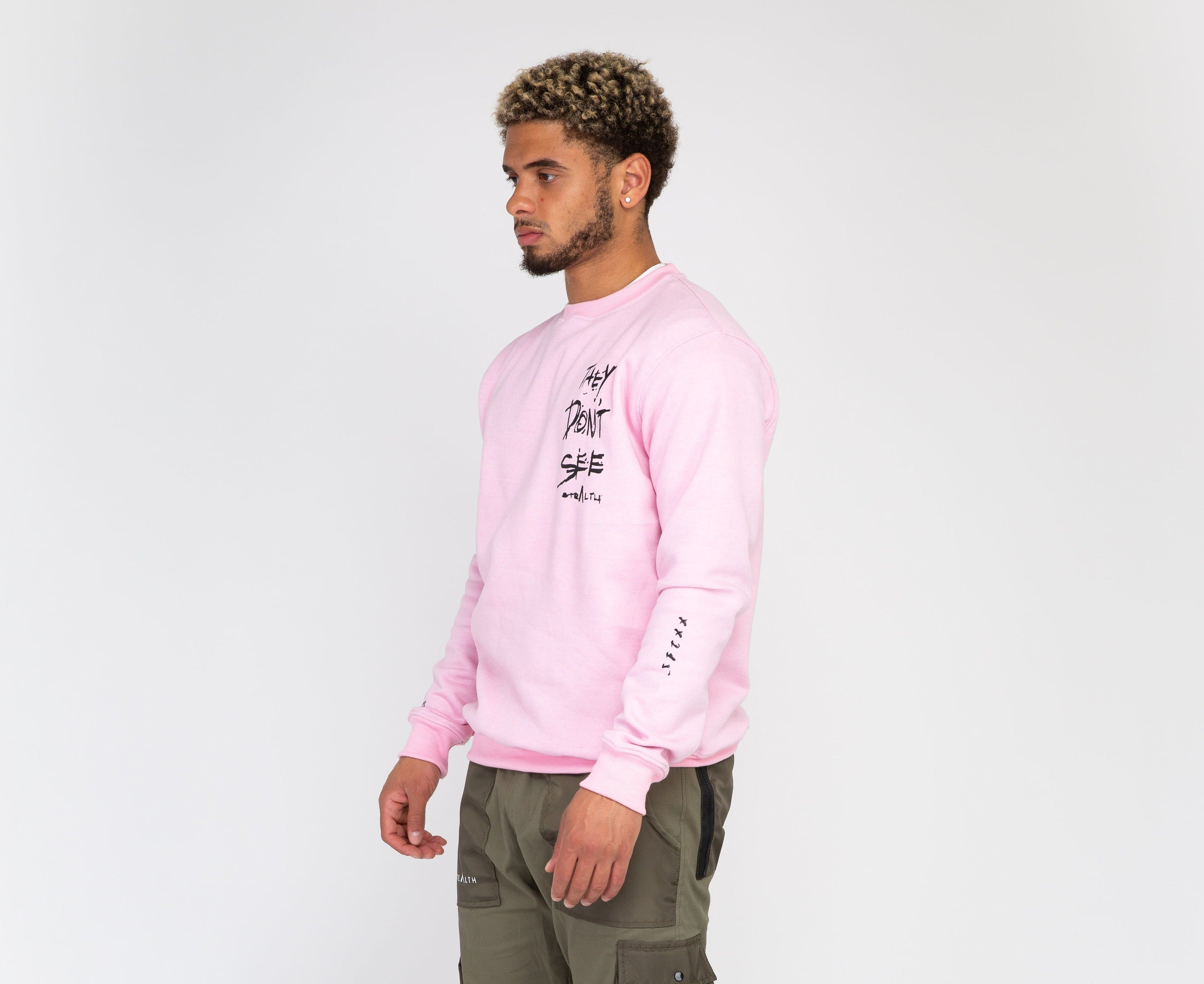 They Don't See Sweatshirt ( Dusty Pink)