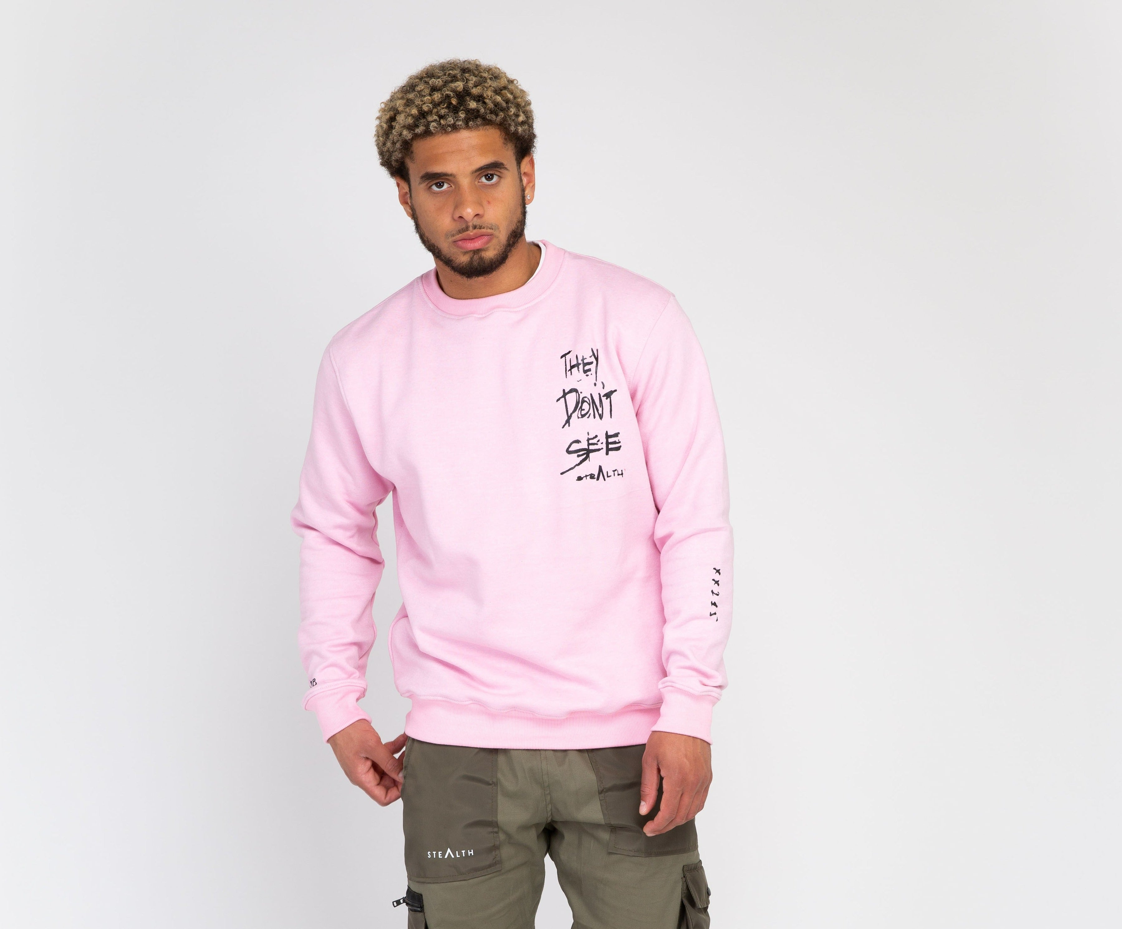 They Don't See Sweatshirt ( Dusty Pink)