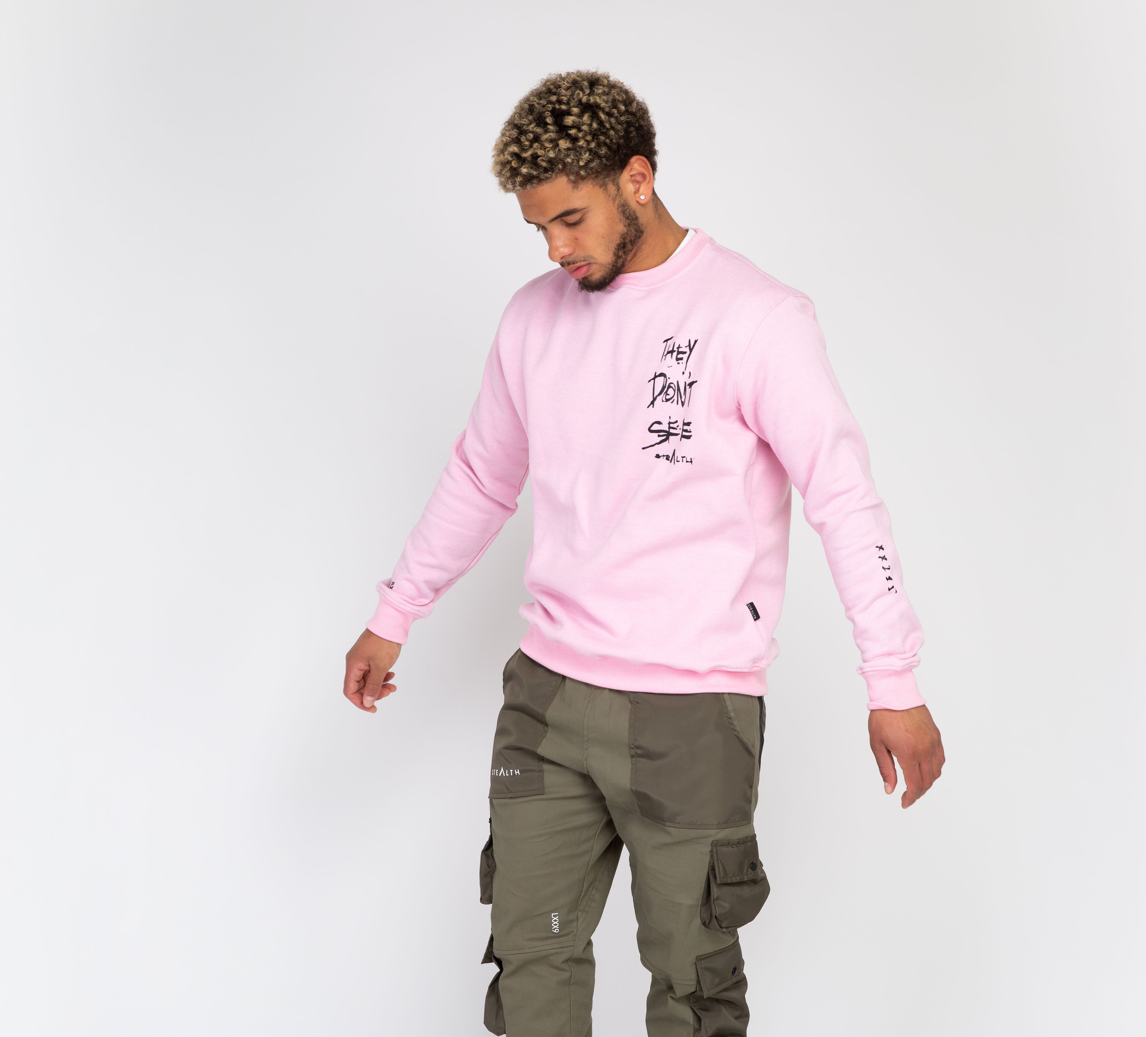 They Don't See Sweatshirt ( Dusty Pink)