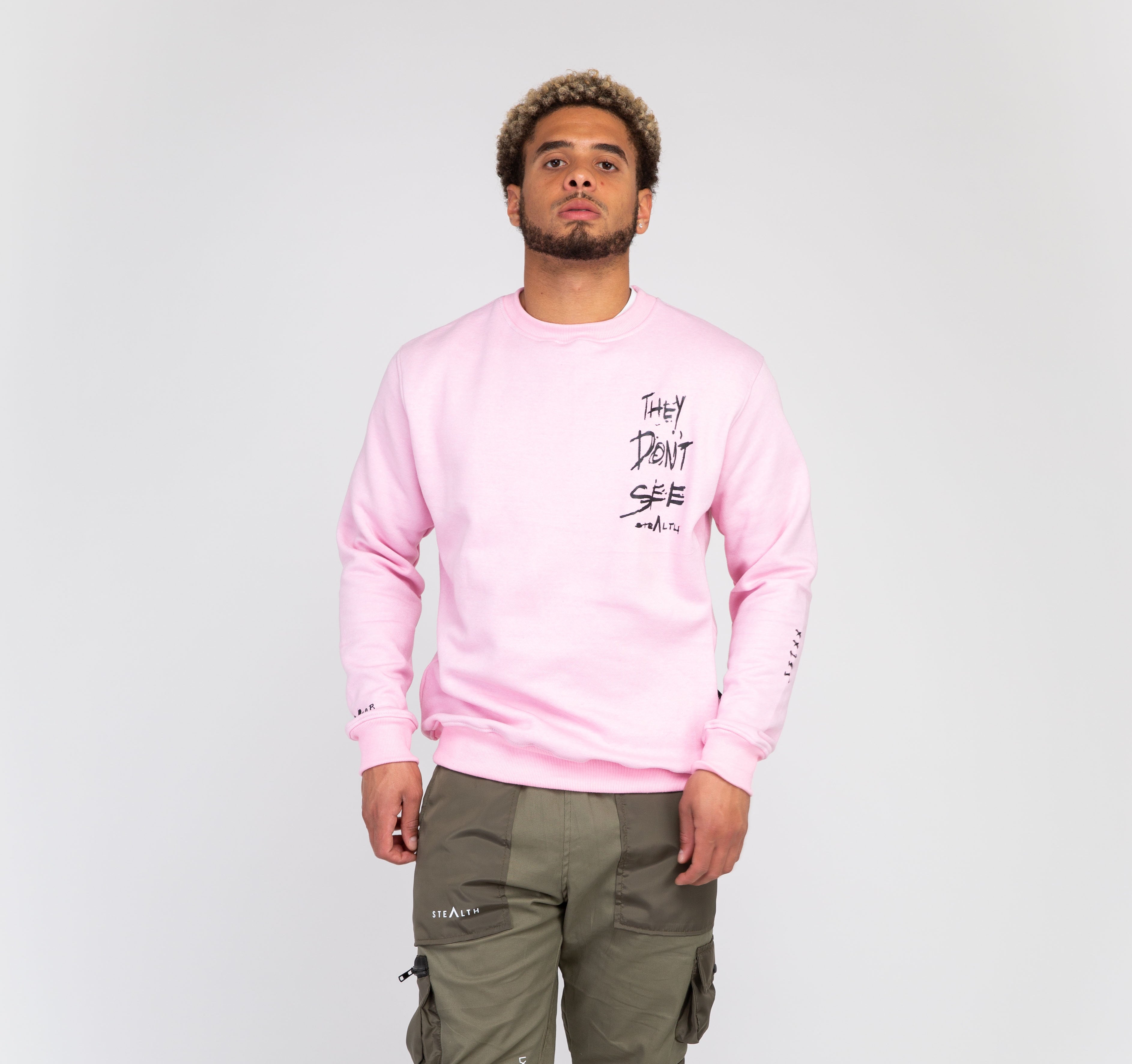 They Don't See Sweatshirt ( Dusty Pink)