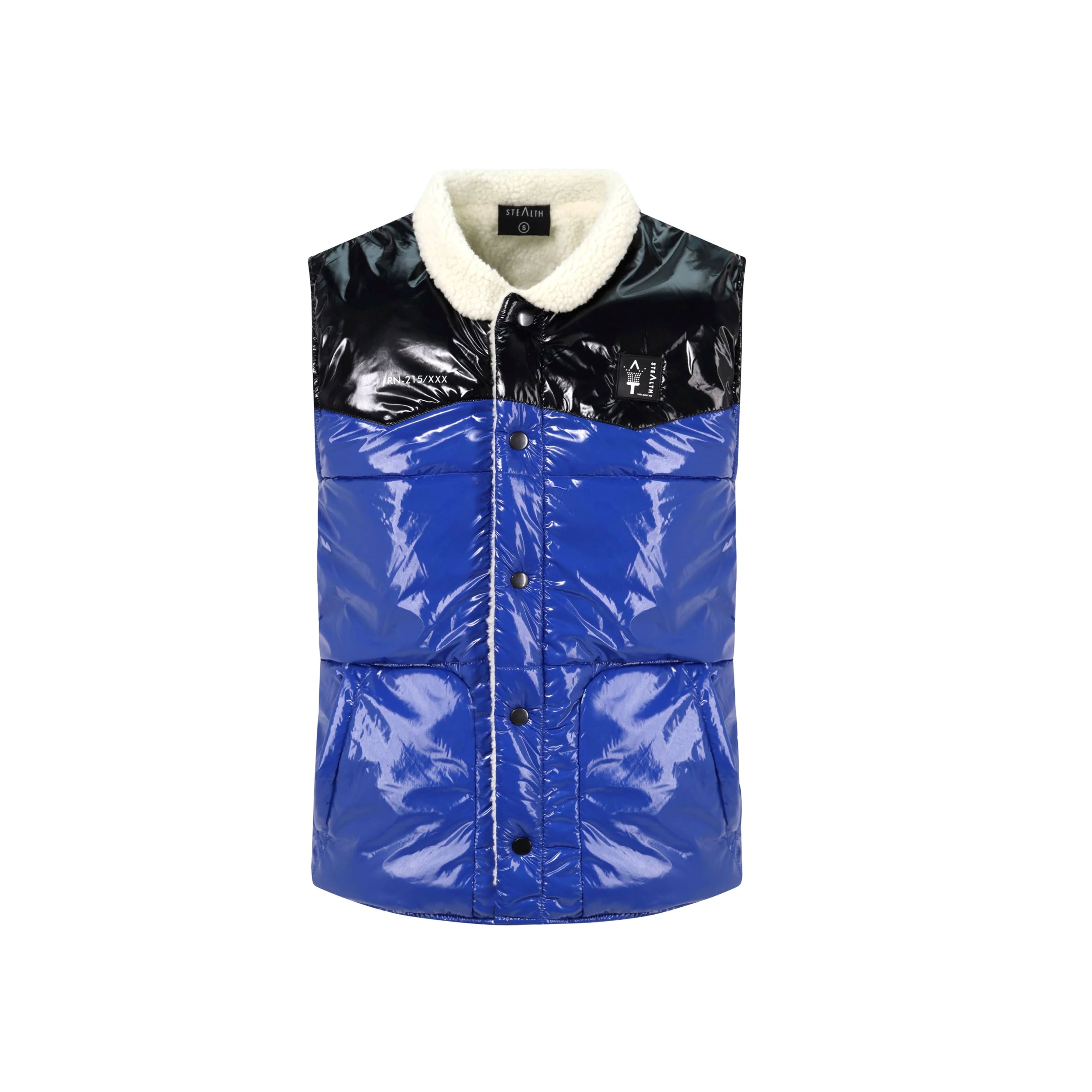 Doubly Body Gilet Jacket Royal Blue/Black