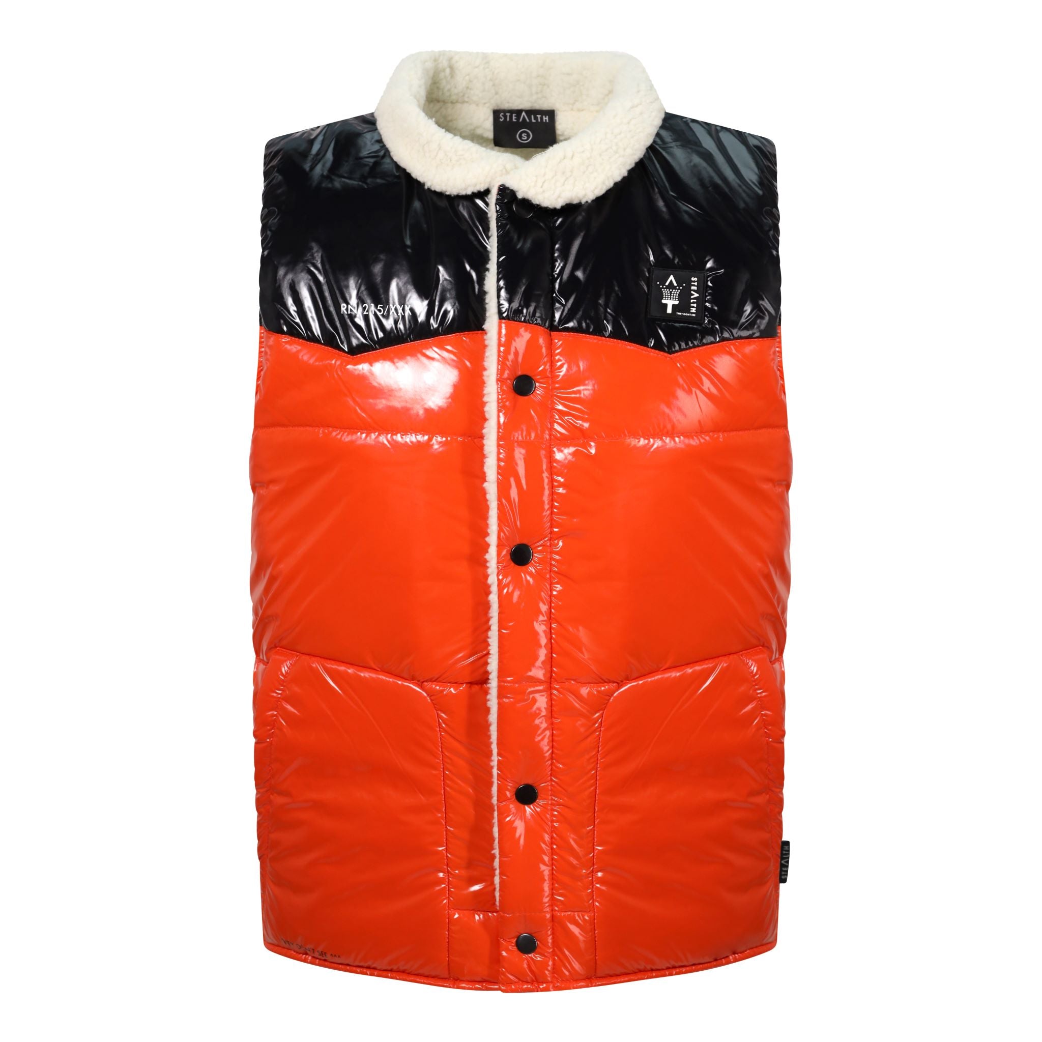 Doubly Body Gilet Jacket Orange/Black