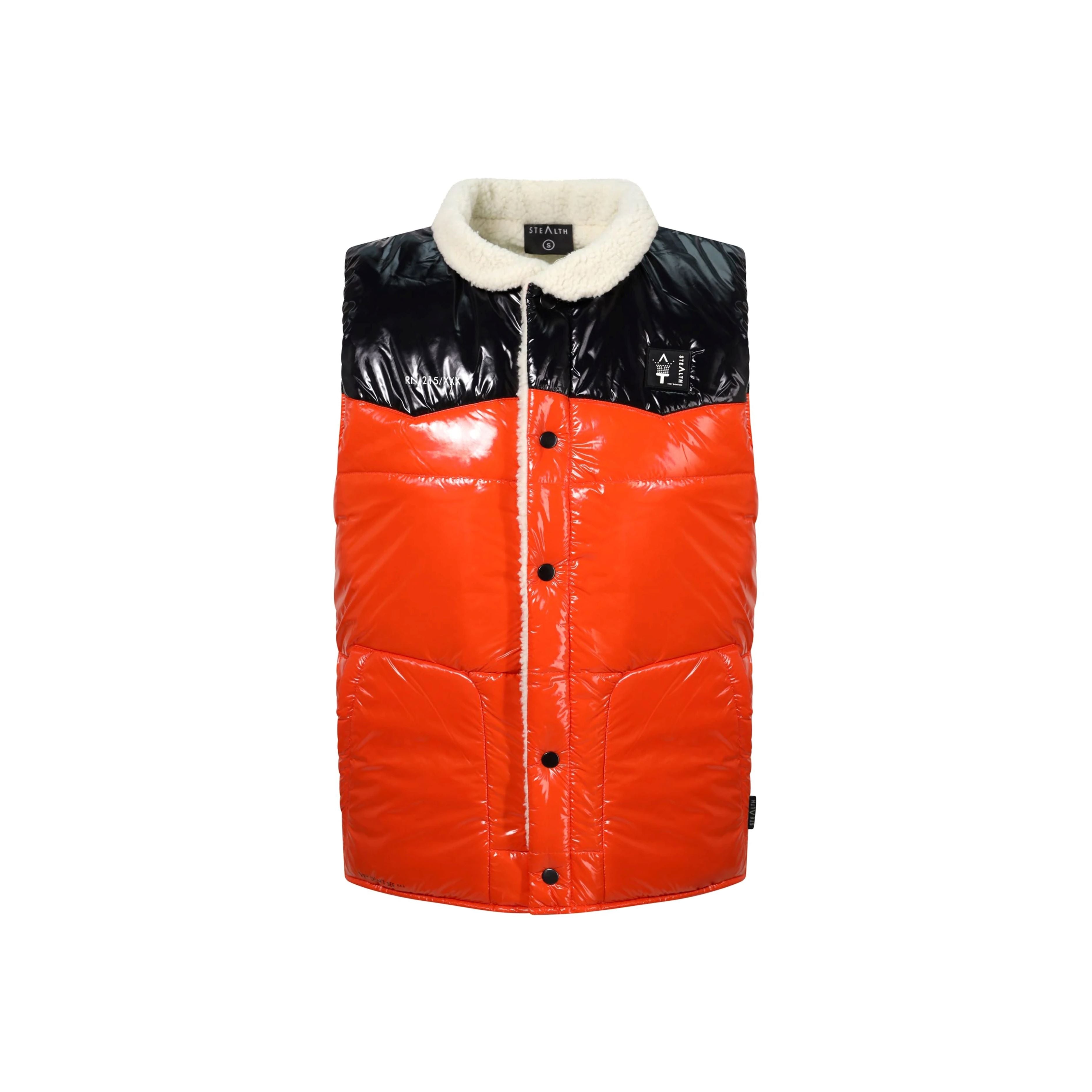 Doubly Body Gilet Jacket Orange/Black