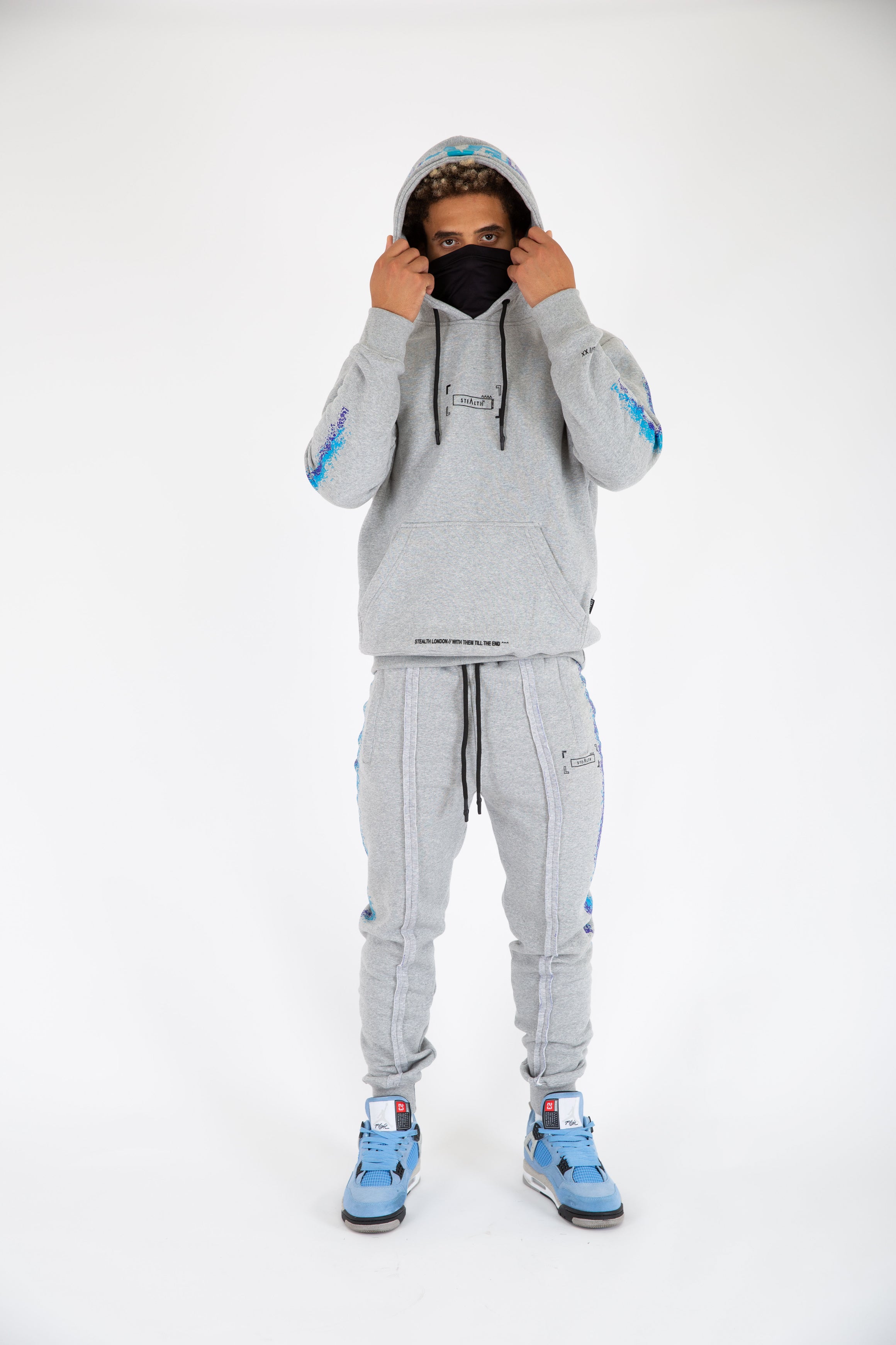 Men at Work facemask Tracksuit (Grey)