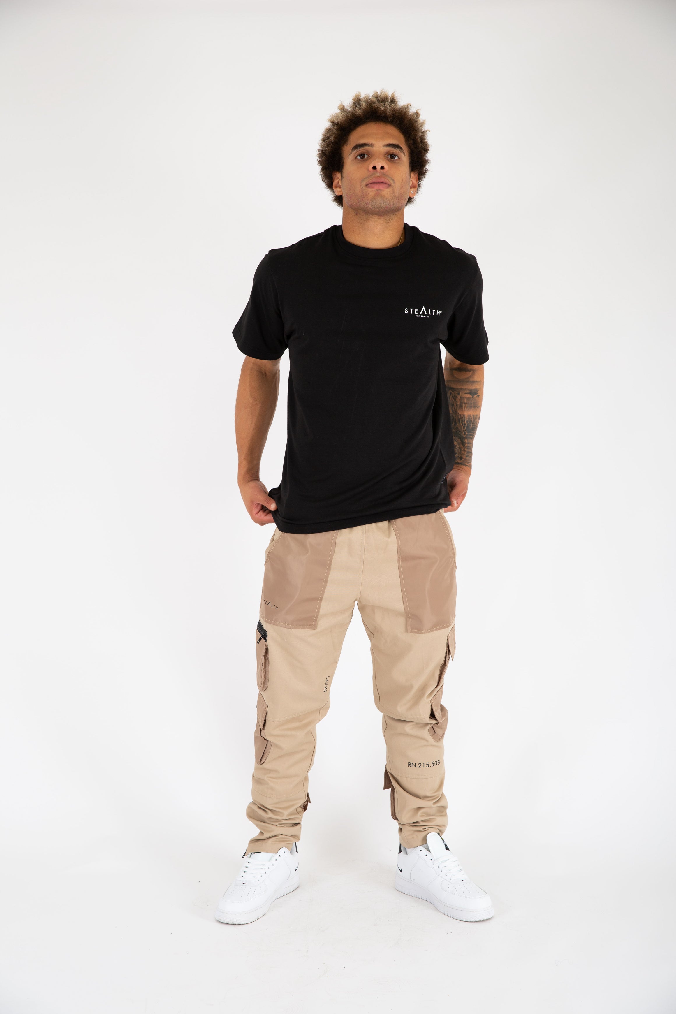 Stealth Logo Tee Shirt (Black)