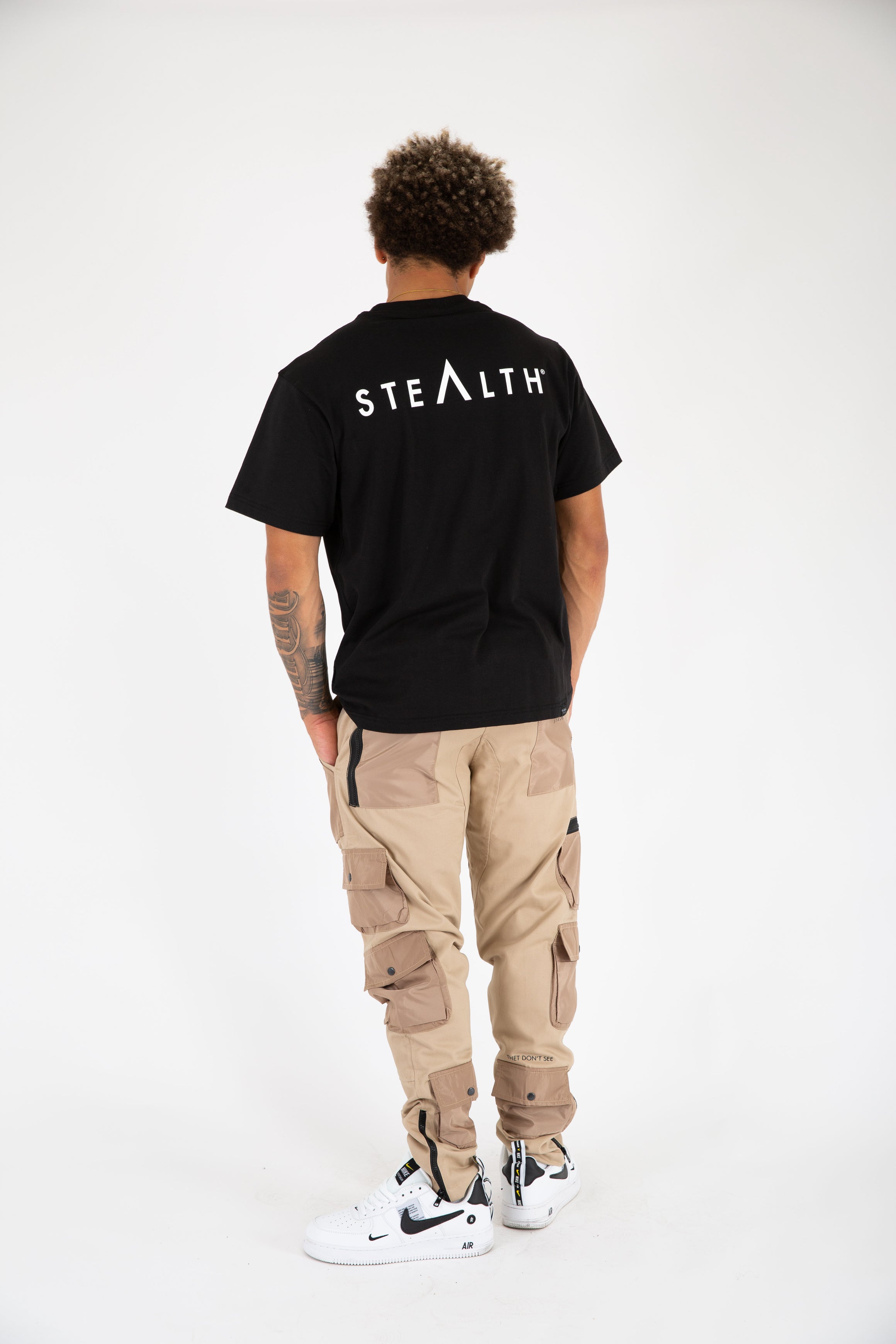 Stealth Logo Tee Shirt (Black)