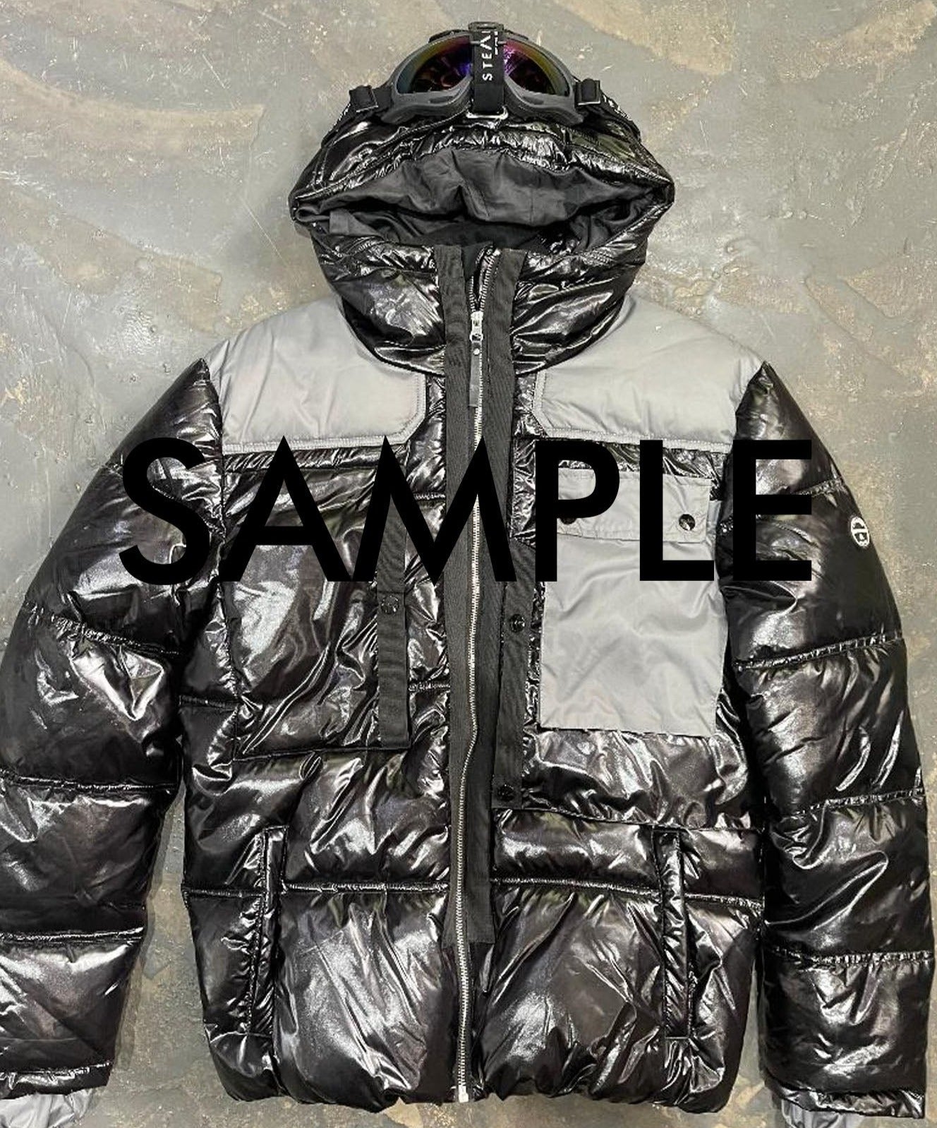 SUMMIT PUFFA JACKET LARGE GREY (SAMPLE)