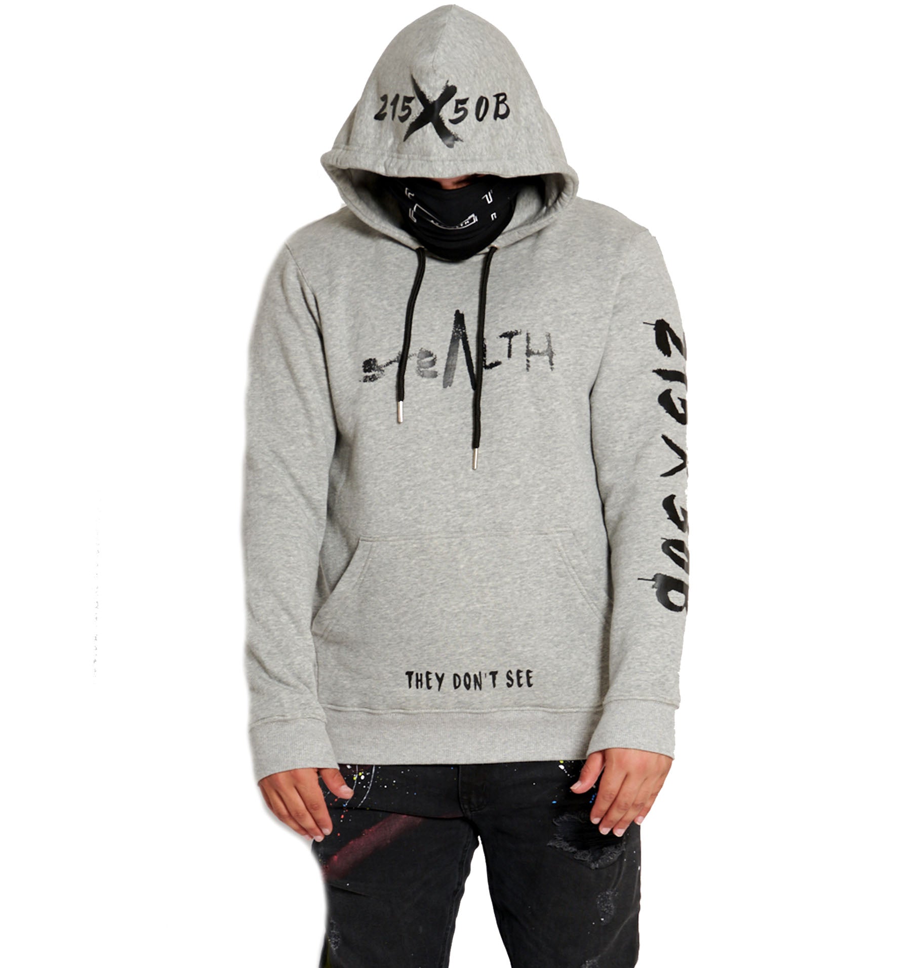 215X50B Hoody (Heather Grey/Black)