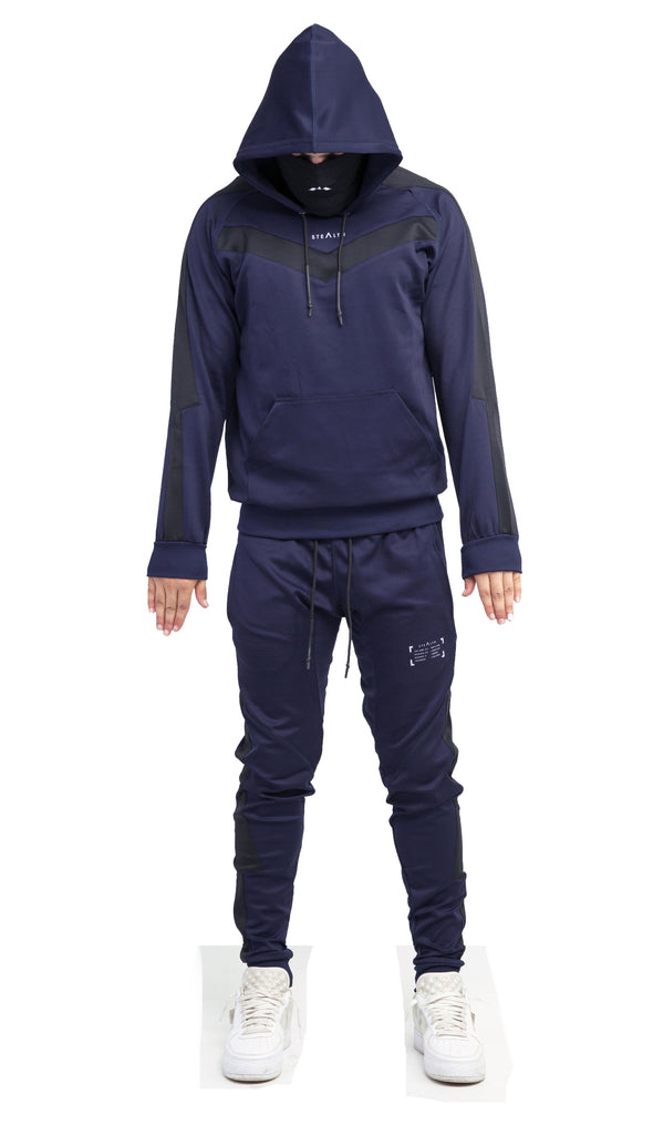 Isolate Facemask Tracksuit (Dark Navy/Black)) | Stealth London