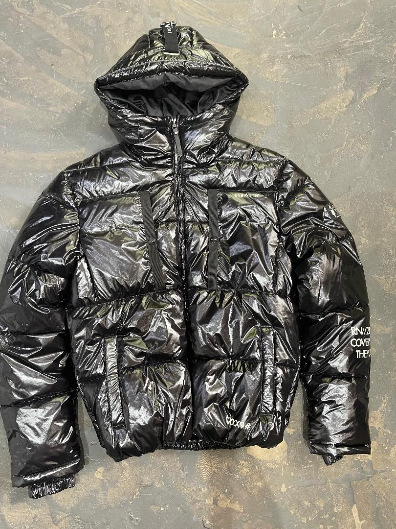 Low PEAK PUFFA JACKET BLACK MED (SAMPLE)