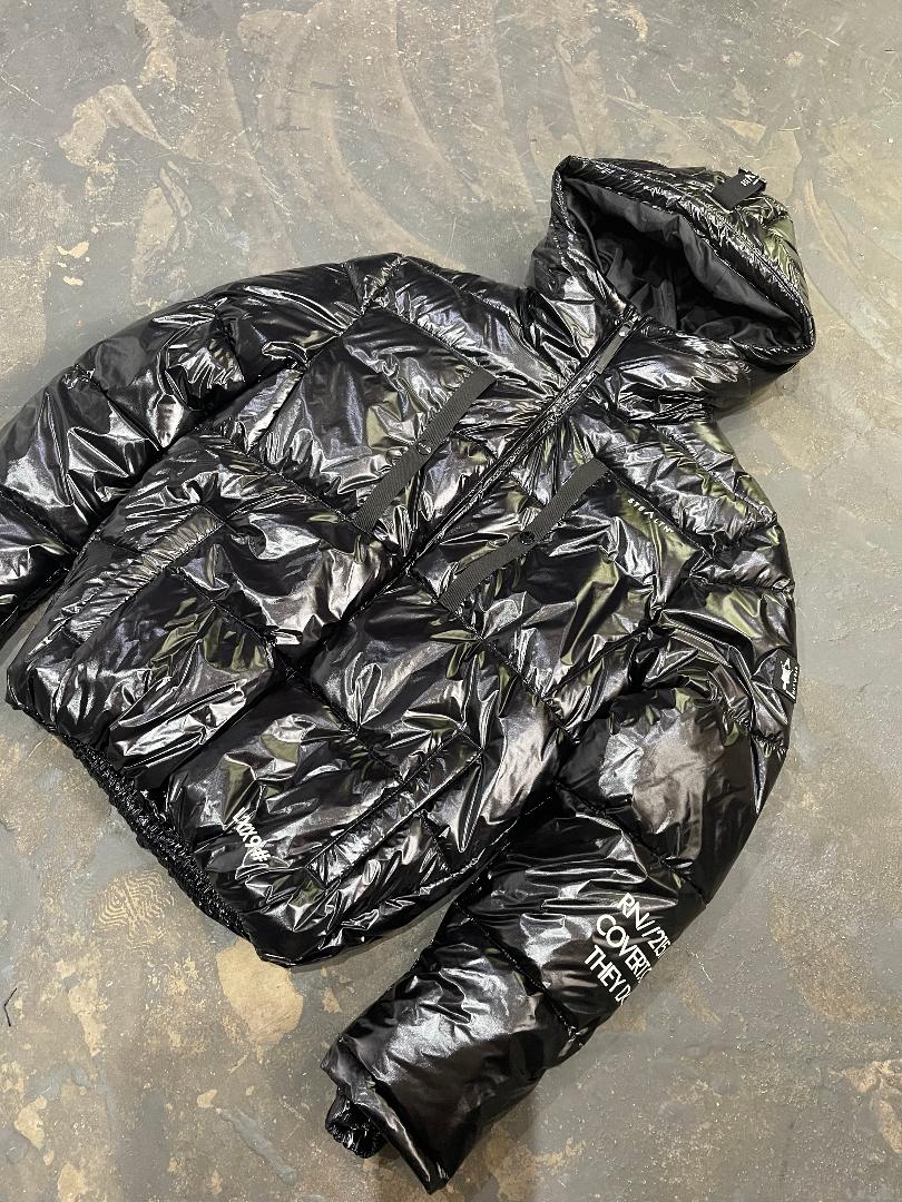 Low PEAK PUFFA JACKET BLACK MED (SAMPLE)